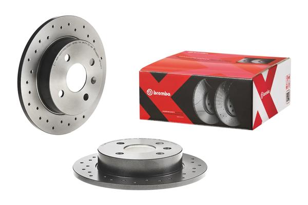 BREMBO 08.7626.1X | Fren Diski Arka Xtra Opel | 2 Adet
