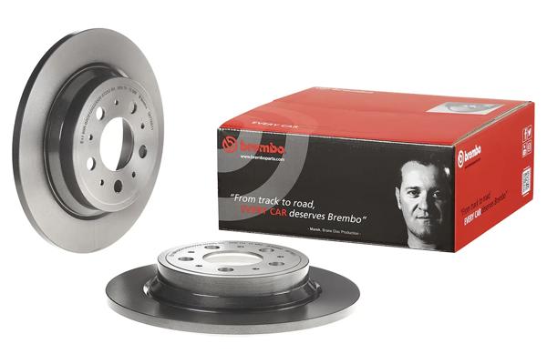BREMBO 08.7765.11 | Fren Diski Arka Volvo S60 / S80 15 Inc Düz) UV Coated | 2 Adet
