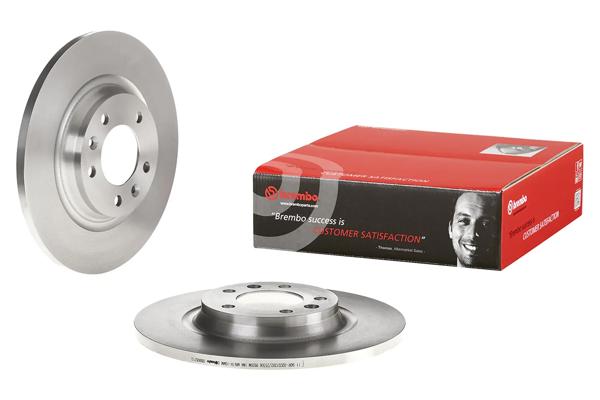BREMBO 08.8682.10 | Fren Diski Arka [290 / 12-10 mm]-(Peugeot 407 1.6 HDI 1.8 2.0 2.0Hdı) | 2 Adet