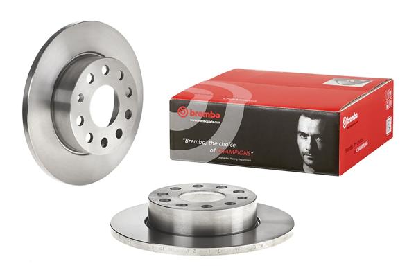 BREMBO 08.9488.10 | Fren Diski Arka Caddy III Jetta III Golf 04-14 2 Adet