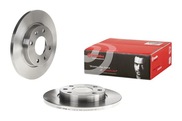 BREMBO 08.9606.14 | Fren Disk Ön Düz 247-4 (Peugeot 206 97-05 / Citroen Xsara 97-05) | 2 Adet