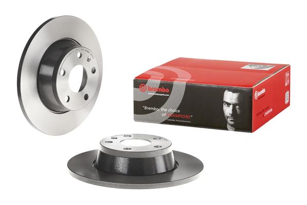 BREMBO 08.9769.11 | Fren Diski Arka Düz 286x12 Audi TT 07-14 | 2 Adet