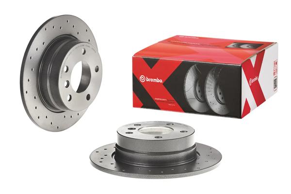BREMBO 08.9787.1X | Fren Diski Arka Delikli BMW E81-E87 116I 118D 118I | 2 Adet