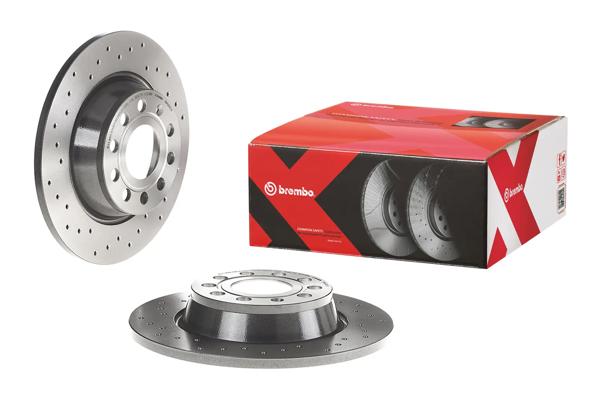 BREMBO 08.A202.1X | Arka Fren Diski VW Golf V/Passat/Leon/Octavia 04-15 286x12 | 2 Adet