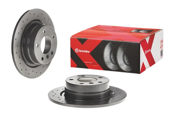 BREMBO 08.A205.1X | Fren Diski Arka Delikli BMW E87-E90-E91 / 1.18-3.16-3.20 | 2 Adet