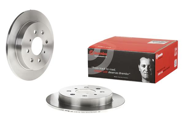BREMBO 08.B602.10 | Fren Disk Arka Düz 239-4 (Honda Jazz City 09-12) | 2 Adet