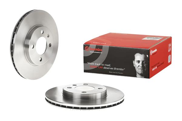 BREMBO 09.5166.14 | Ön Fren Diski-256×20 4×100 (VW Caddy 96-03 Golf 89-98 Polo 95-02 Polo CLS 97-02)
