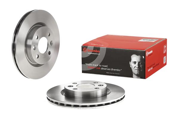 BREMBO 09.5802.24 | Fren Diski Renault Clio II Kangoo II Logan R19 Megane I Symbol Sandero Thalia MCV | 2 Adet