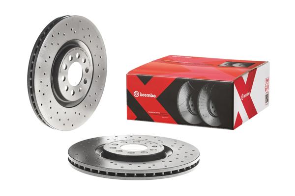BREMBO 09.7880.1X | Fren Diski Ön Xtra Audi | 2 Adet
