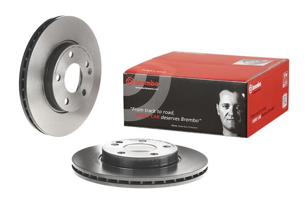 BREMBO 09.8680.11 | Fren Disk Ön Hava Kanallı (Mercedes A Seri W169-B Seri W245) | 2 Adet