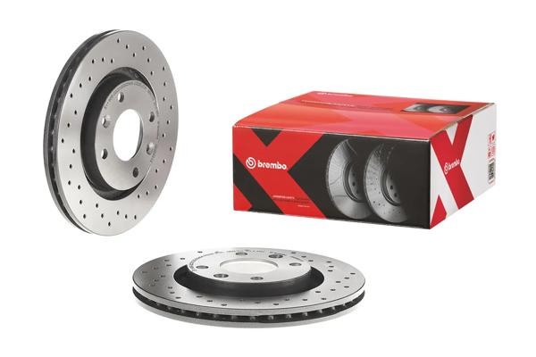 BREMBO 09.8695.1X | Fren Diski Ön Xtra Opel | 2 Adet