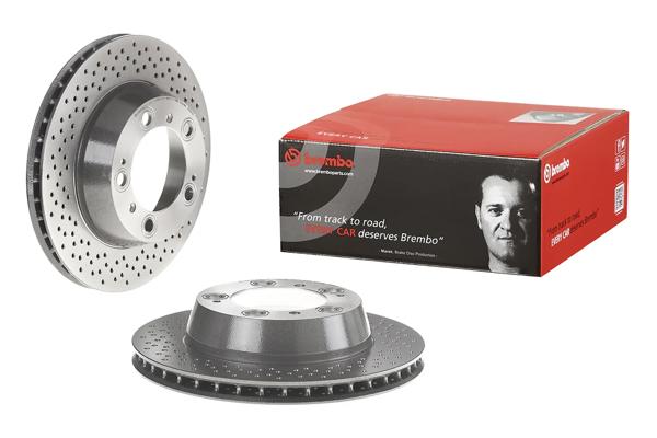 BREMBO 09.8890.21 | Fren Diski Arka UV Coated Porsche | 2 Adet