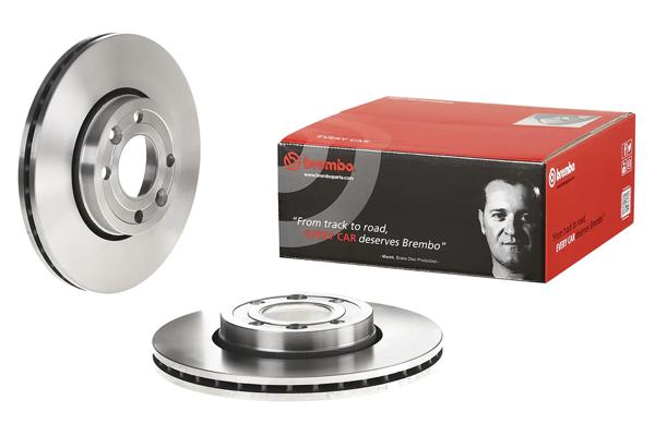BREMBO 09.9078.20 | Fren Diski Ön Renault Citan/Kangoo/Clio IV/Captur/Zoe/Dokker/Lodgy 1.2-1.6 | 2 Adet