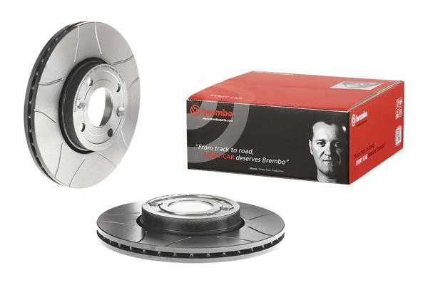 BREMBO 09.9078.75 | Fren Diski Ön Hava Kanallı Renault Clio III/Modus/Megane II 1.2 16V 2 Adet