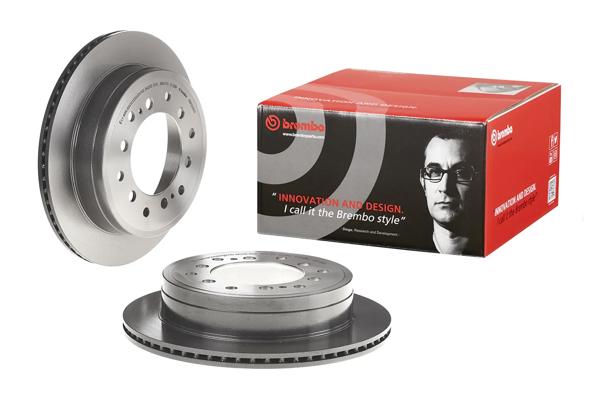 BREMBO 09.A334.21 | Fren Diski Arka UV Coated (312-6)-(Toyota Land Cruiser 2.7-2.8-3.0-4.0 D-4D 10 / | 2 Adet