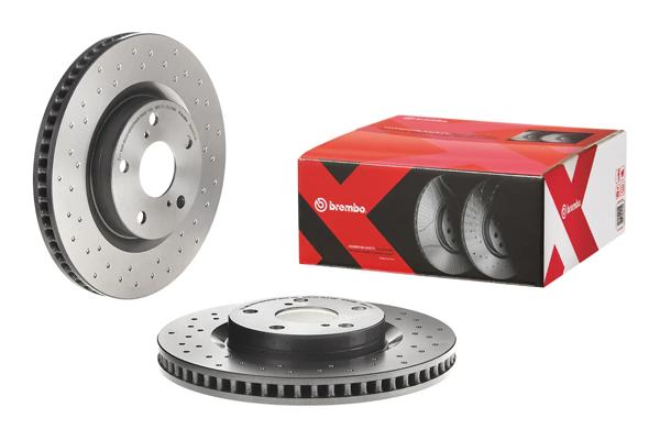 BREMBO 09.A417.1X | Fren Diski Ön Xtra Toyota | 2 Adet