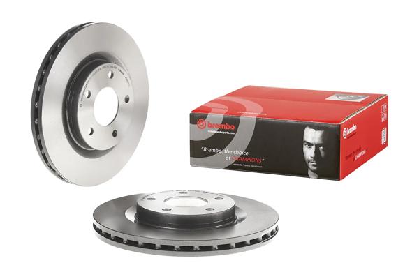 BREMBO 09.A637.11 | Fren Diski Ön UV Coated Chrysler | 2 Adet