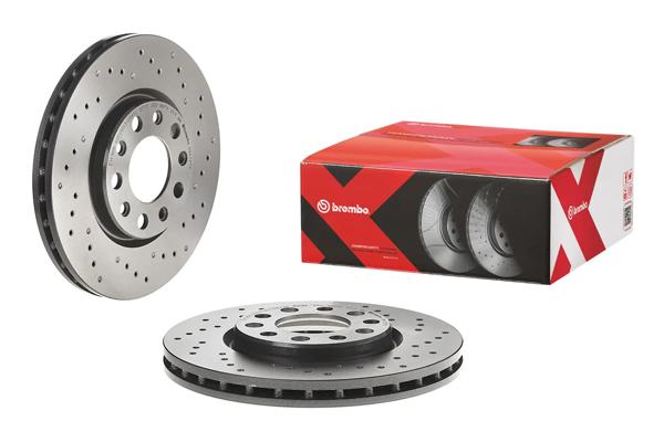 BREMBO 09.A721.1X | Fren Diski Ön Xtra Alfa Romeo | 2 Adet