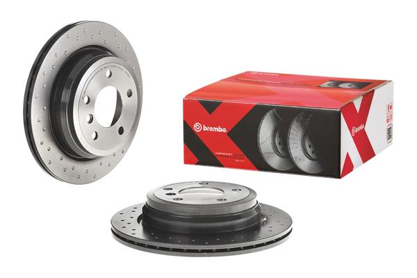 BREMBO 09.B338.2X | Fren Diski Arka Delikli BMW E87-E90 320-325-328 2004-2011 | 2 Adet