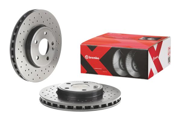BREMBO 09.B344.4X | Fren Diski (Tek Disk) Ön M.Benz 117 156 176 242 246 11-20