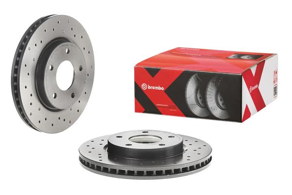 BREMBO 09.B647.1X | Fren Diski Ön Xtra Mitsubishi | 2 Adet