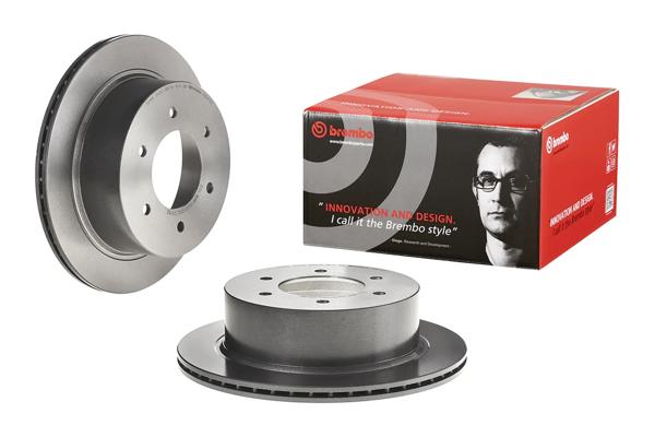 BREMBO 09.D413.11 | Fren Diski Arka Düz (315-6) (Mitsubishi Pajero Sport II 08 -) UV Coated | 2 Adet