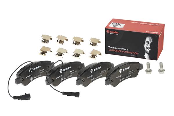 BREMBO P61125 | Fren Balatası Arka Fiat Ducato 2.3 JTD 06- Fişli
