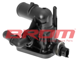BROM FI41002 | Termostat (Komple) 88C Fiat Linea-Doblo-Grande Punto Evo-Fiorino 09-12, Opel Astra J 10 = > 1.3Dmtj