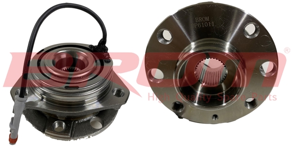 BROM OP61011 | Porya Son Rulmanlı R/L Opel Astra H/Zafira 1.3-1.9 CDTI 4 Bijon ABS Sensörlü 04-10