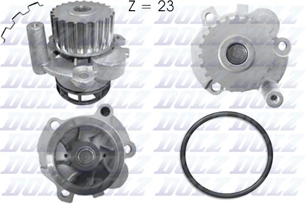 DOLZ A212 | Devirdaim Audi A1 11-14, A3/Golf V-VI 04-13, Jetta/Passat 06-11, A4/A6 05-08, Eos 06-11 2.0 TFSI