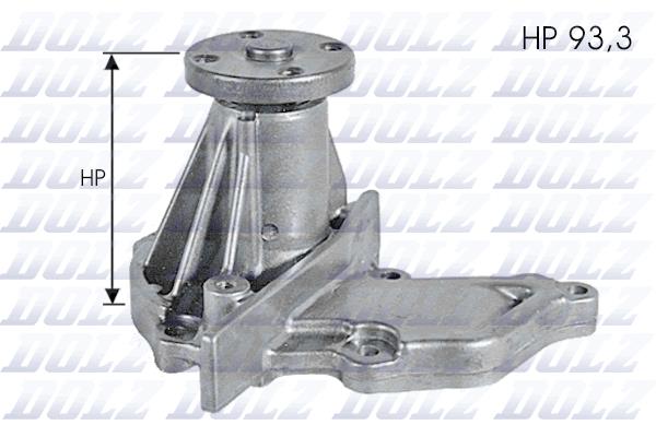 DOLZ F133 | Devirdaim Su Pompası Mazda 121/2 Fiesta Focus Fusion 1.2/1.4/1.6 Zetec-S 96-