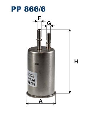 FILTRON PP866.6 | Yakıt Filtresi Volvo S60 1.5-2.0 2014 > S80 V40 V60 V70 Xc60 Xc70