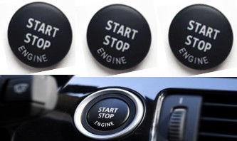 GKL 342854 | Start Stop Dügme Kapağı Siyah BMW E60 E90 E84 E70 E71 E72