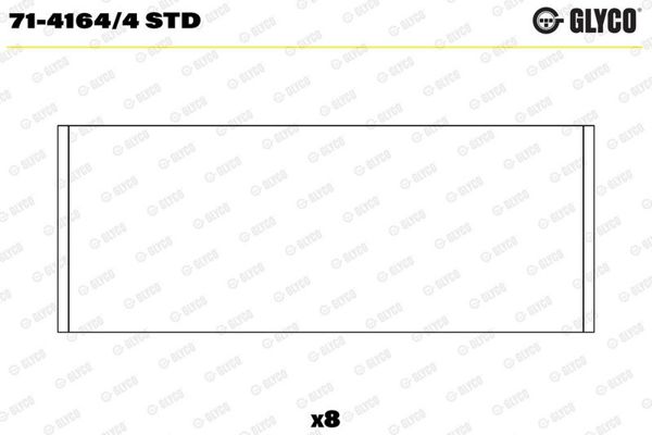 GLYCO 71-41644STD | Freelander 2.0 TDCI Kol Yatak Err6376