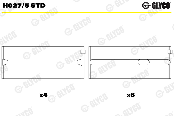 GLYCO H-0275STD | H-0275 Std / VW Golf Audi 1.4 1.6 AEE Aft Ana Yatak