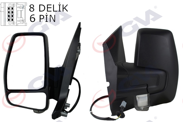 GVA 1032215 | Dış Dikiz Aynası Sol Ford Custom 12 > Elektrikli-Sinyalli-Astarlı