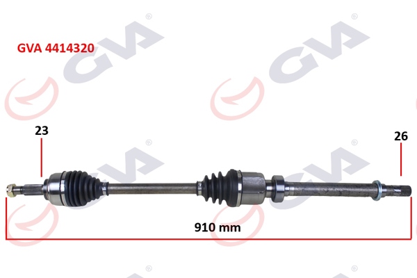 GVA 4414320 | Komple Aks Sağ Clio IV 1.5 DCI 12-75-90Hp