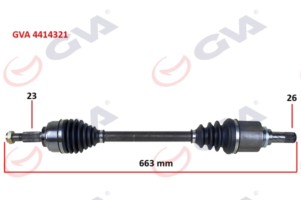 GVA 4414321 | Komple Aks Sol Clio IV 1.5 DCI 12-75-90Hp