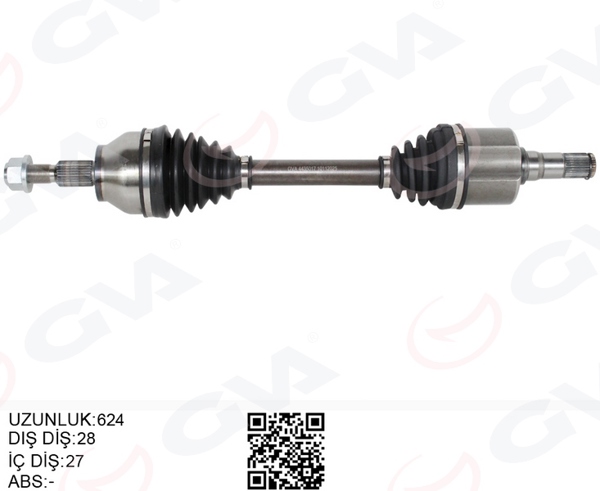 GVA 4435017 | Ön Aks Komple Sol Focus III 14 > 17 1.5 TDCI Dizel Powerswıft