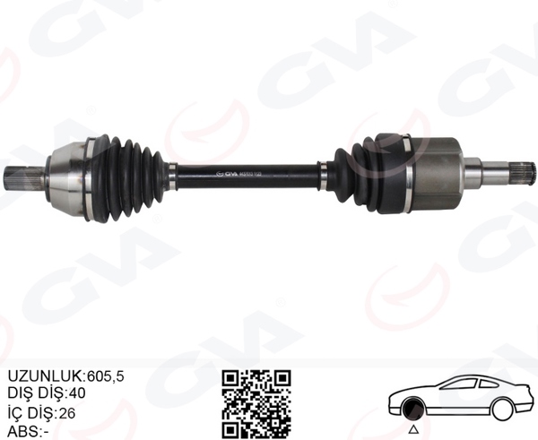 GVA 4437013 | Ön Aks Komple Sol Ford Mondeo