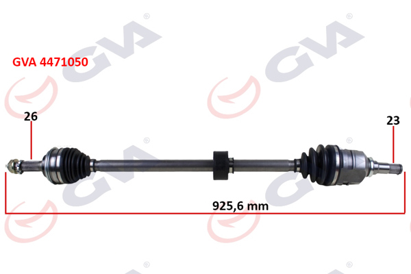 GVA 4471050 | Komple Aks Sağ Toyota Corolla 1.6L 4A-Fe Ae101 Ae111 92-00 / 1.3L 2E Ee100 Ee111 94-00 ABS Siz Araçlar İçin 26X23 Komple Boy 925.6mm