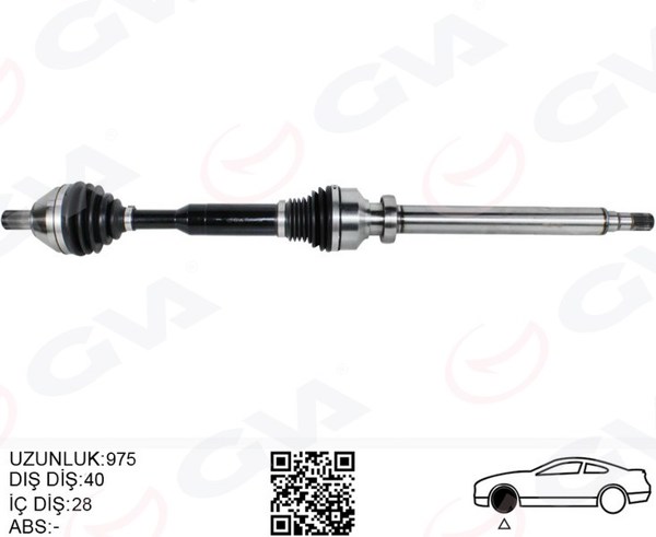 GVA 4499164 | Ön Aks Komple Sağ Volvo Xc60 I 10 > 15 D3-D4-T5-T6 Xc60 II 15 > D4 Otomatik Şanzıman 8 Vites