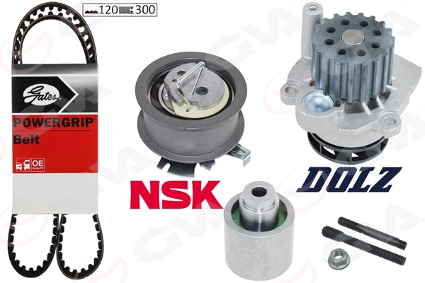 GVA 59WPK7574G | Devirdaimli Triger Seti T5-Caddy-Passat-Jetta-Golf-Polo-A3-Leon 1.4-1.9 TDI Bjb-Axb-Amf-Bls-Avf-Bnm