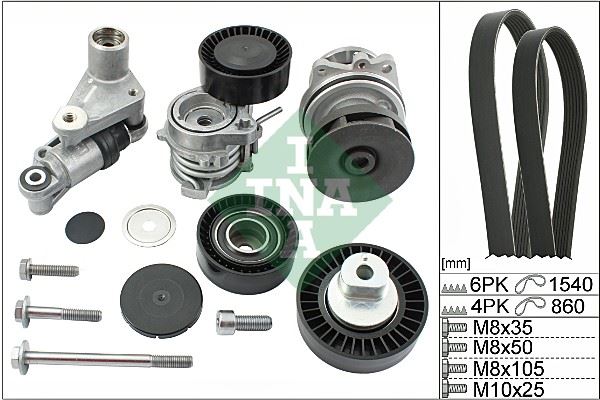 INA 529 0053 30 | Kanallı Kayış Seti E39 / E46 / E53