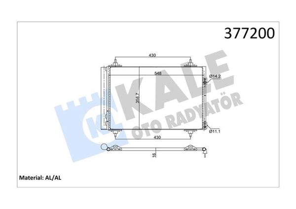 KALE 200ABC090 | Peugeot 307 , 308 , 3008 , 5008 , Partner Tepee Rcz-Citroen C4 , C4 Picasso , Berlingo 1.4 / 1.6 16V