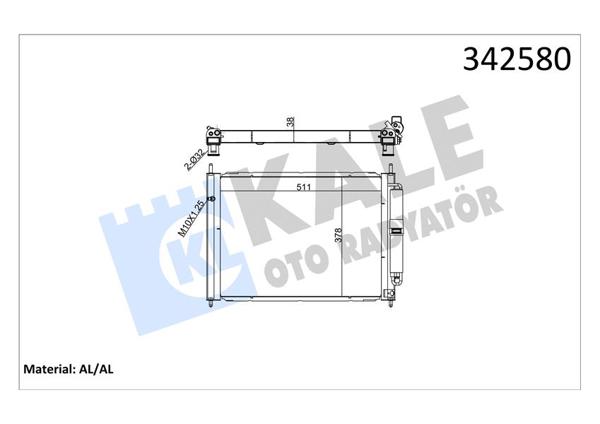 KALE 342580 | Modül (Rad + K.Kon) 06 > Clio.III 1.2 16V-1.5 DCI