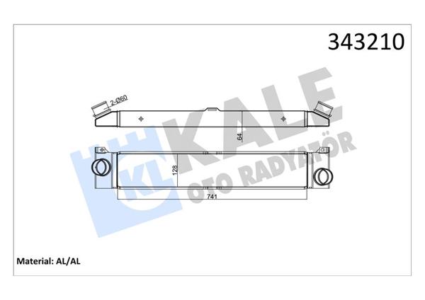 KALE 343210 | Turbo Radyatörü (Intercooler) 06 > Boxer-Ducato-Jumper 2.2Hdi-3.0Hdi