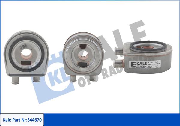 KALE RADYATÖR 344670 | Yağ Soğutucu (Renault Clio I / Clio II / Espace III / Laguna II / Master II / Megane III 1.9 F9q)
