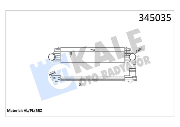 KALE 345035 | Turbo Radyatörü (Intercooler) 10 > Master 2.3Dci