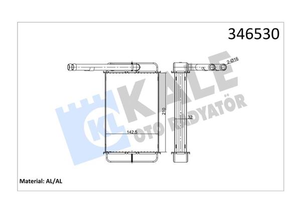 KALE 346530 | Kalorifer Radyatörü 83-Transit 2.5D